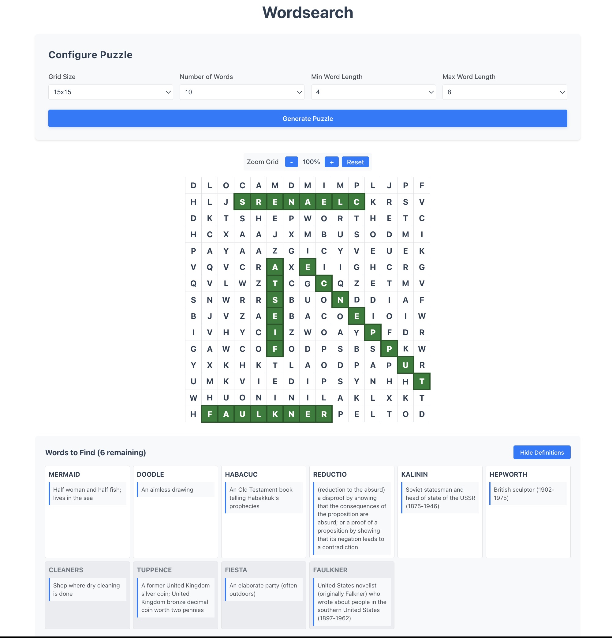 wordsearch